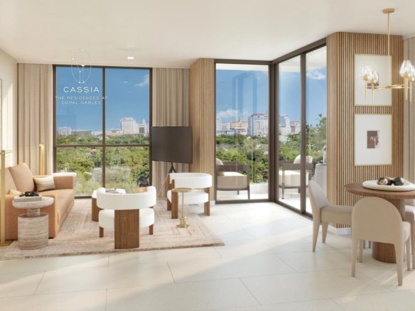 Cassia Coral Gables – Sofisticación Residencial y Rentabilidad Total con Alquileres a Corto Plazo en el Corazón de "The Beautiful City"