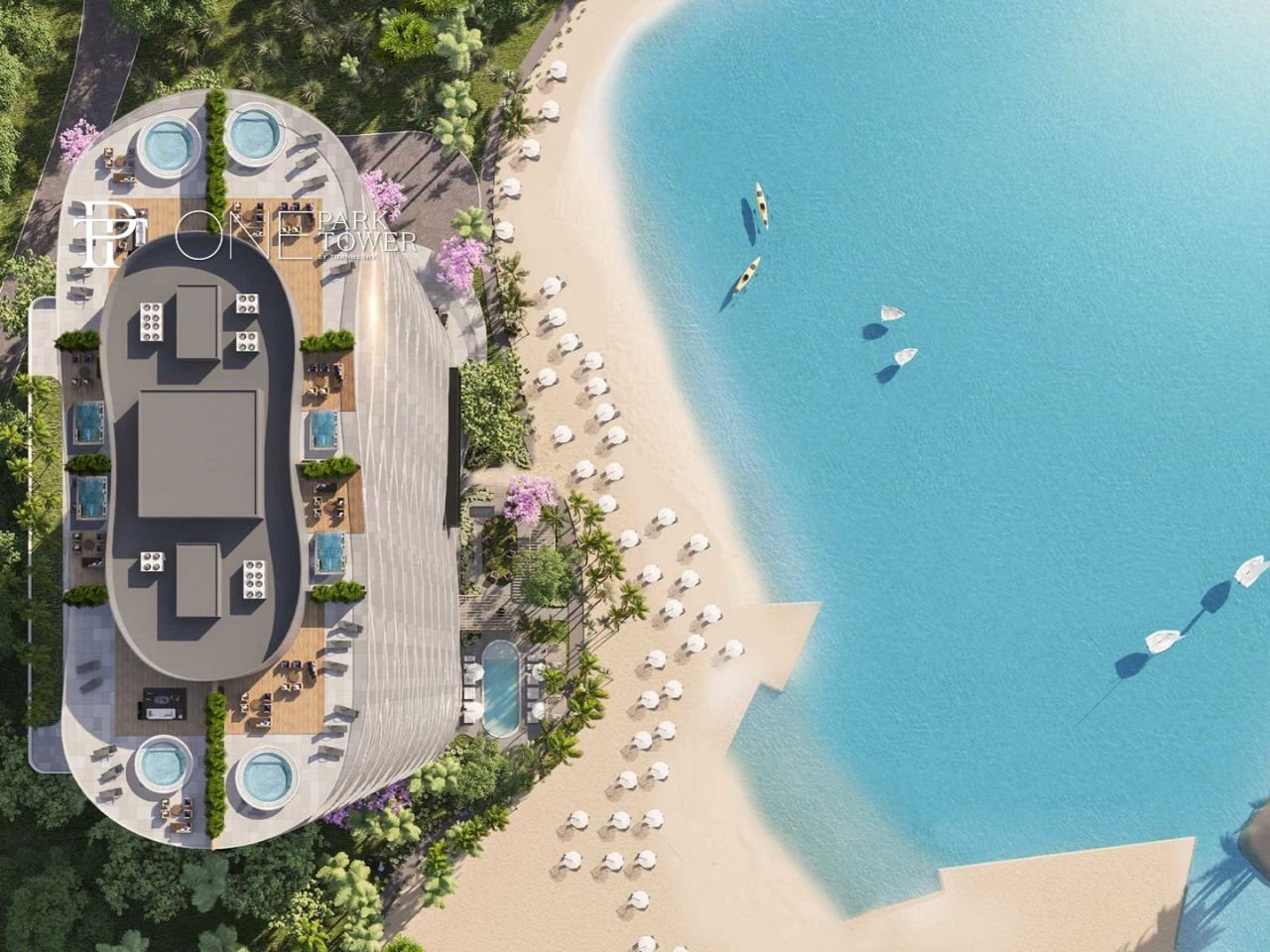 One Park Tower by Turnberry – Vida de Resort Exclusiva frente a una Laguna Cristalina de Siete Acres
