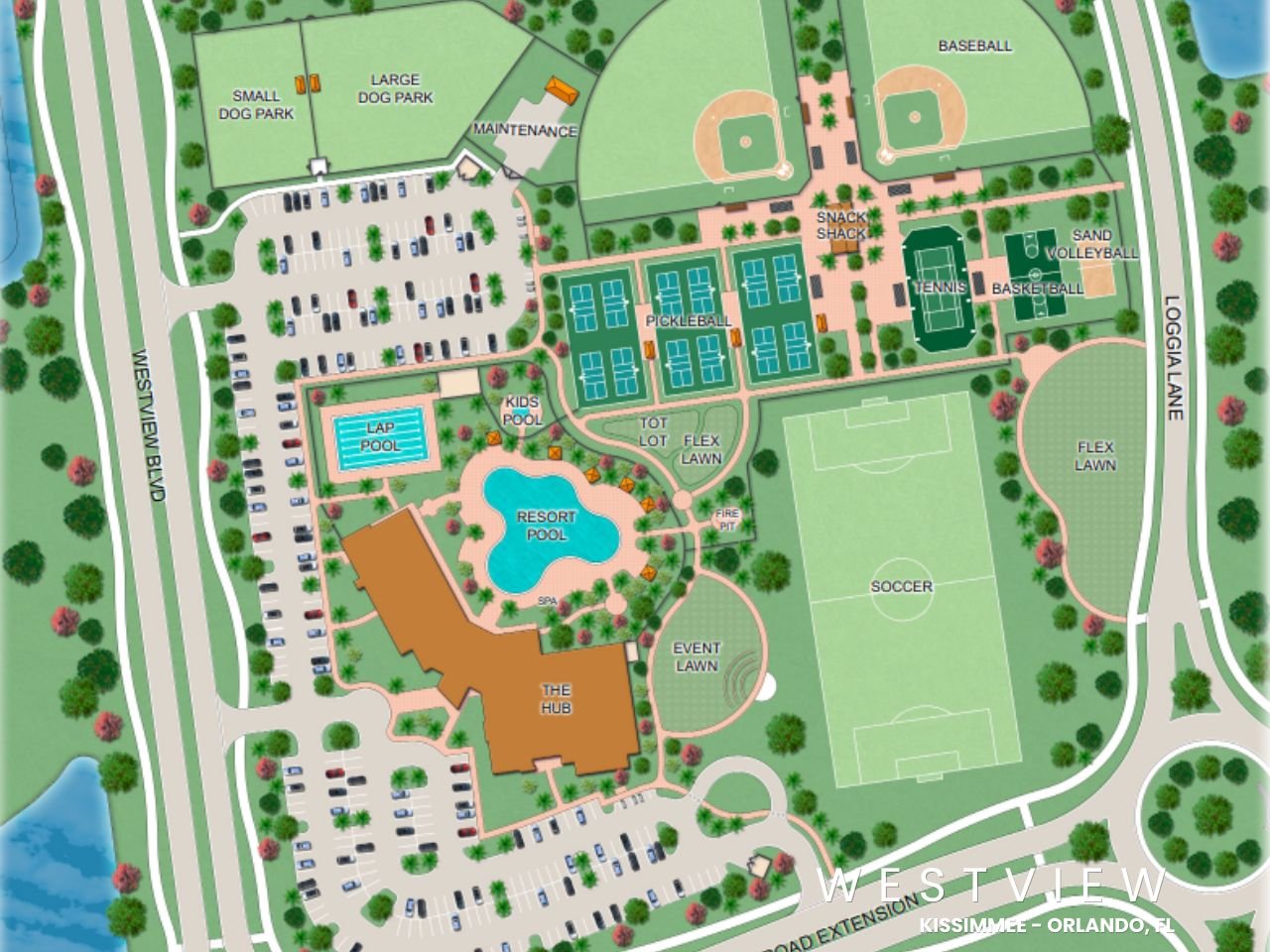 Westview de TM en Kissimmee, Orlando (8) Westview – El Plan Maestro Residencial Definitivo con Amenidades Exclusivas